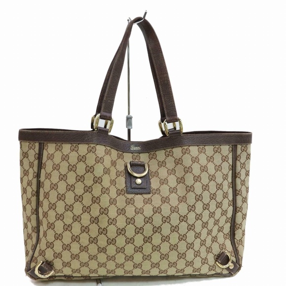 Gucci Handbags - Authentic Gucci Hand Bag Brown Canvas shoulder bag